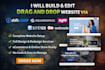 build edit drag and drop website via shift4shop squarespace zyro site123 webnode