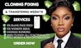 clone fix transfer any website professionally and migrate to new hosting