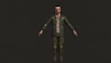 ps1 style 3d model low poly retro character psx game asset low poly design model