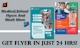 design eye catching educational ,school flyer in 24 hours