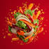 design food menu, flyer, poster and instagram