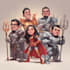 design premium superhero caricature character