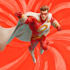 make super hero vector cartoon