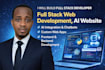 build full stack developer, full stack web development, ai website