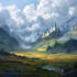 create fantasy landscape illustrations