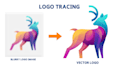 perfectly trace logo or image in vector
