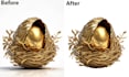 professionally remove green screen background in photoshop, hair masking, model