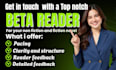beta read your memoir self help book for constructive feedback