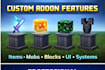 create minecraft bedrock addon, mod, items, mobs and systems