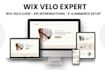 do custom wix velo code,wix velo,design redesign wix website,wix studio website