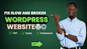 fix slow elementor website, speed optimize wordpress and repair bugs