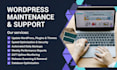 revamp wordpress website monthly maintenance support fix website errors optimize