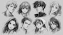 sketch characters into anime style