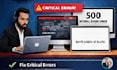 fix wordpress 500 errors, fatal errors, plugins bugs, critical error in 24 hours