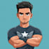 superhero character for comics