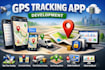 build tracking app, gps app, gps tracking app, location tracker mobile app