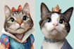 design a personalized disney pet portrait artwork