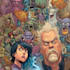 illustrate a superhero comic cover art