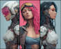make a cyberpunk character art