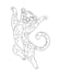 draw custom line art for coloring books