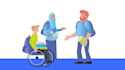 design a 2d flat illustration