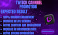 do organic promotion to boost live chatters