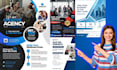 design professional business flyers, posters, and 3d mockups
