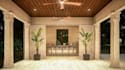 provide simple tropical landscape design, mediterranean gazebo rendering, pool