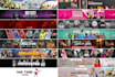 create a youtube channel banner and social media cover design