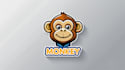 do unique funny, bad, angry, monkey head logo 1 day