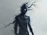 create dark character art illustration