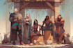 draw your dnd party