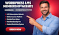 build wordpress lms membership website learndash, memberpress subscription