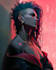 make cyberpunk character art