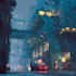 do cyberpunk futuristic city art