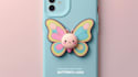 do cute butterfly logo mobile case design 1 day