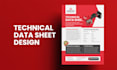 do modern product catalog design, technical data sheet for small business