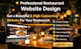 design a restaurant or cafe website with online menu and table reservations