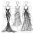 create professional fashion technical sketch drawing