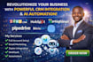 setup zoho crm hubspot gohighlevel pipedrive integration bitrix24 ai automation