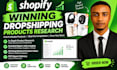 do shopify winning product research for dropshipping