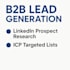 generate targeted b2b leads using linkedin and icp research