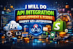 do API integration, development or fixing, shopify API and automation website