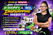 build create shopify wix dropshipping store website design redesign developer