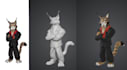 create 3d character model from 2d artwork
