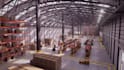 do 3d industrial robotic animation conveyor section animation, blender animation