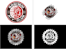 do make an modern custom decals logo