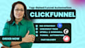 set up click funnel automation and email integration for click funnel