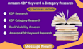 do amazon kdp niche research and book visibility keyword research