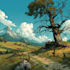 fantasy landscapes, character illustration, digital painting